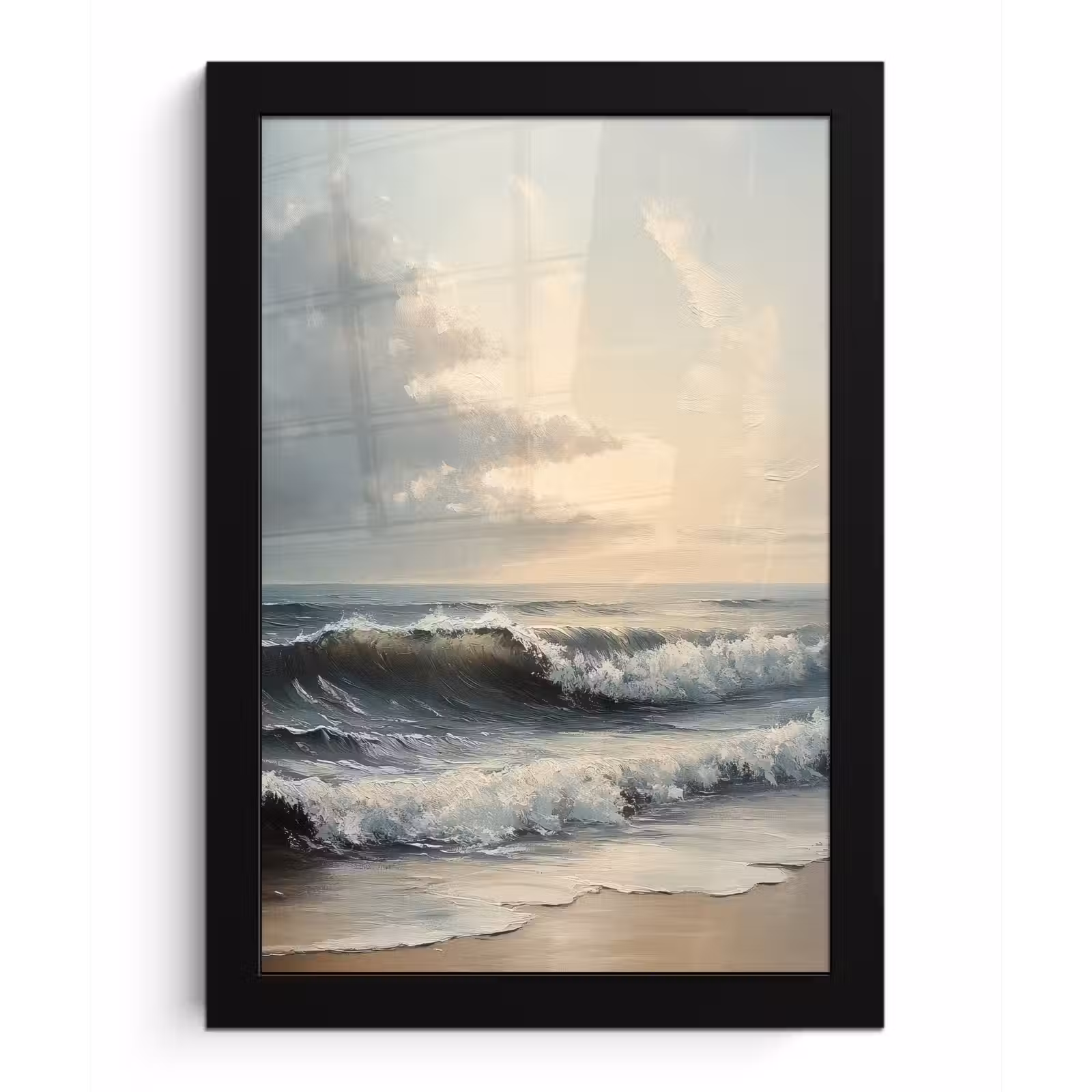 Poster met lijst - Strand - Zee - Zonsondergang — 1