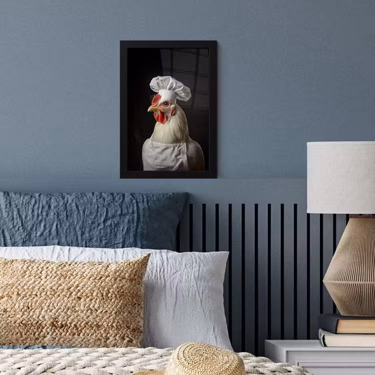 Poster met lijst - Kok - Rood - Kip — 4