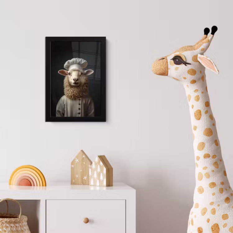 Poster met lijst - Schaap - Wol - Kok — 5