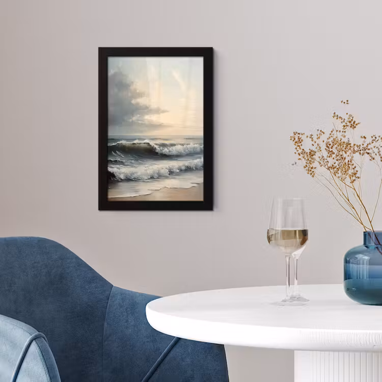 Poster met lijst - Strand - Zee - Zonsondergang — 2