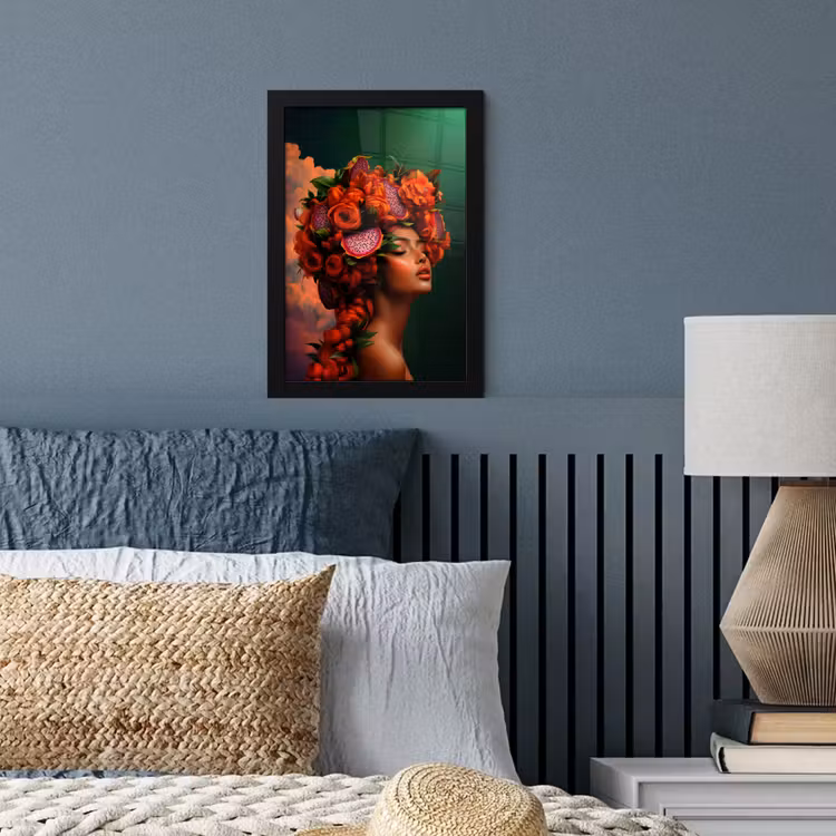 Poster met lijst - Vrouw - Drankenfruit - Rozen — 4