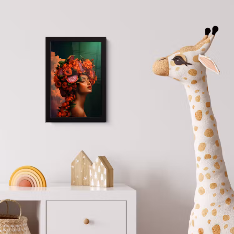 Poster met lijst - Vrouw - Drankenfruit - Rozen — 5