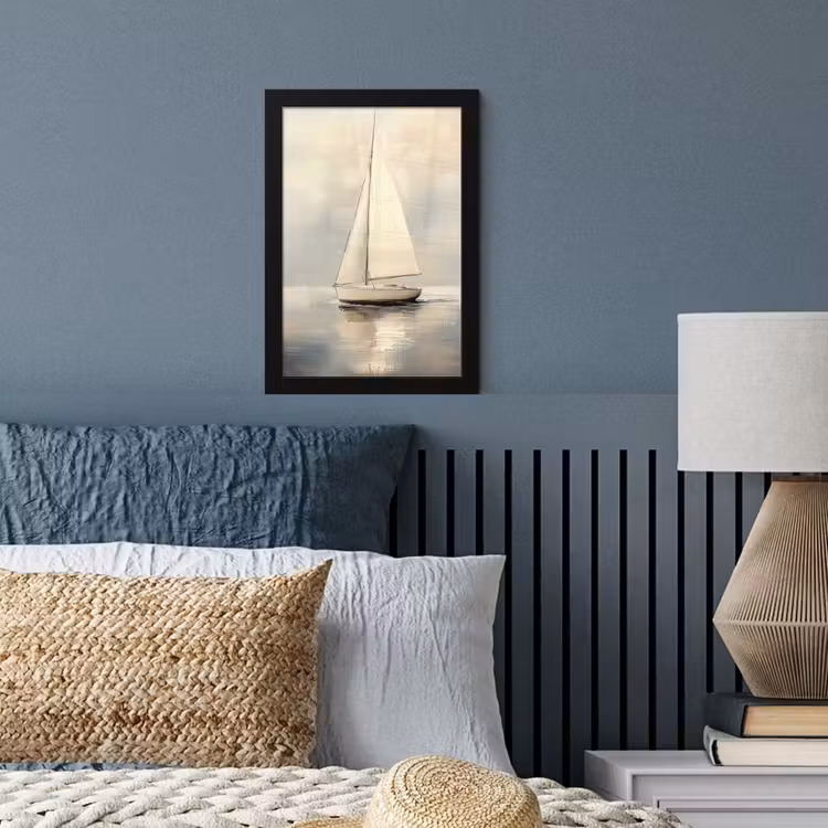 Poster met lijst - Zeilschip - Zee - Bewolkt — 4