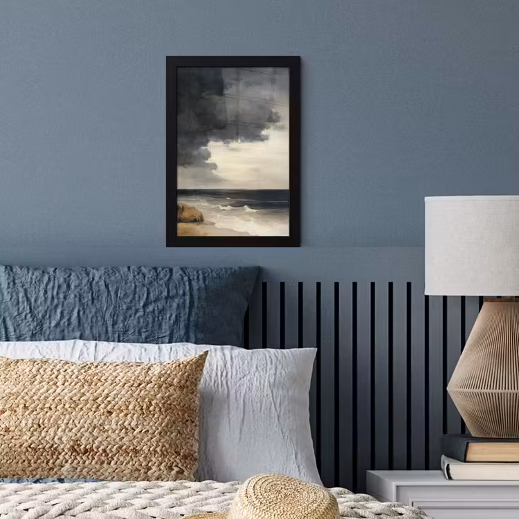 Poster met lijst - Kust - Golven - Rots - Storm — 4