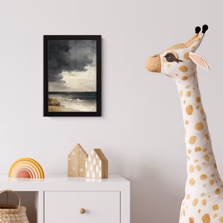 Poster met lijst - Kust - Golven - Rots - Storm — 5