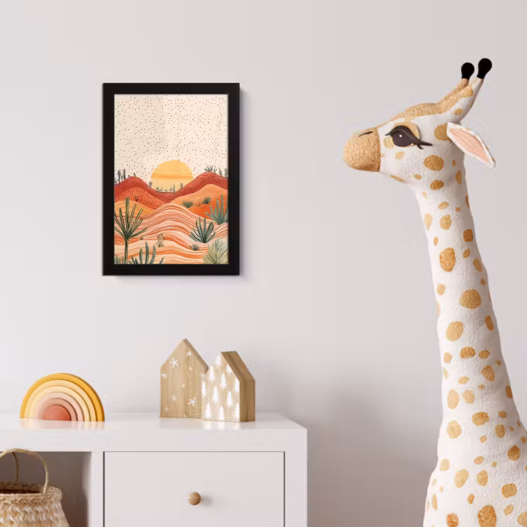Poster met lijst - Landschap - Heuvels - Zonsondergang — 5