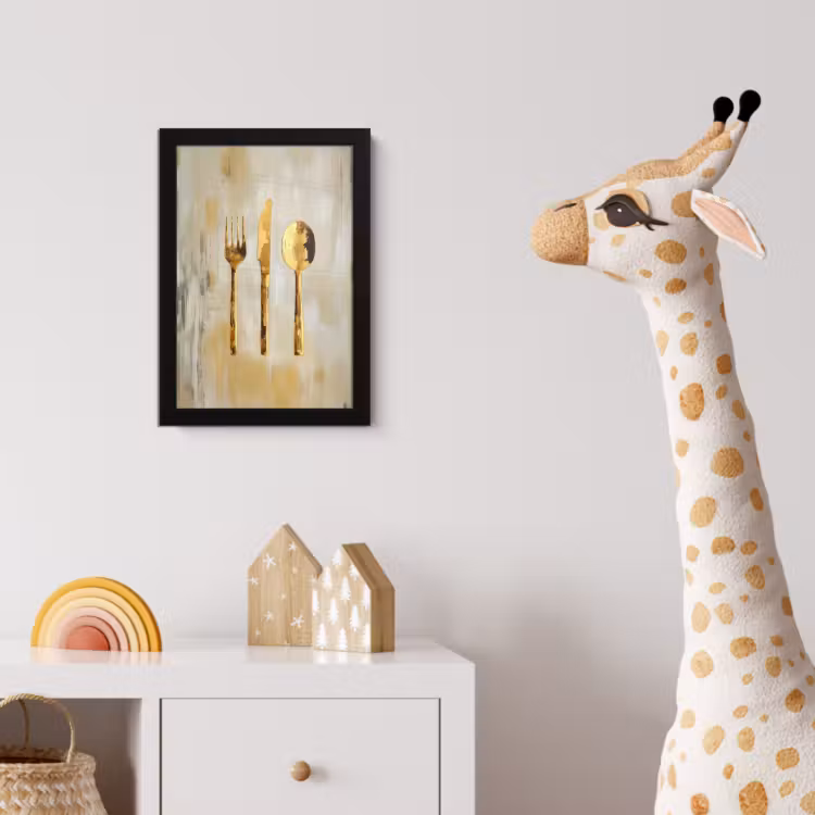 Poster met lijst - Verf - Goud - Bestek — 5