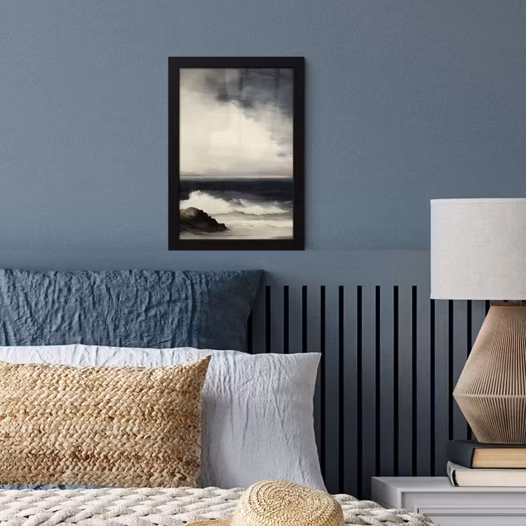 Poster met lijst - Zee - Rotsen - Storm — 4