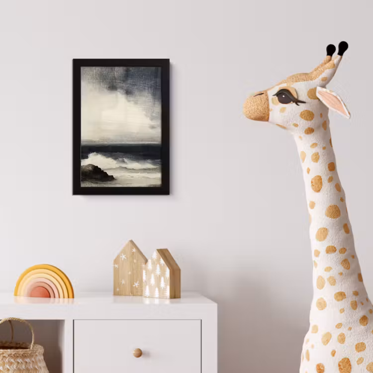 Poster met lijst - Zee - Rotsen - Storm — 5