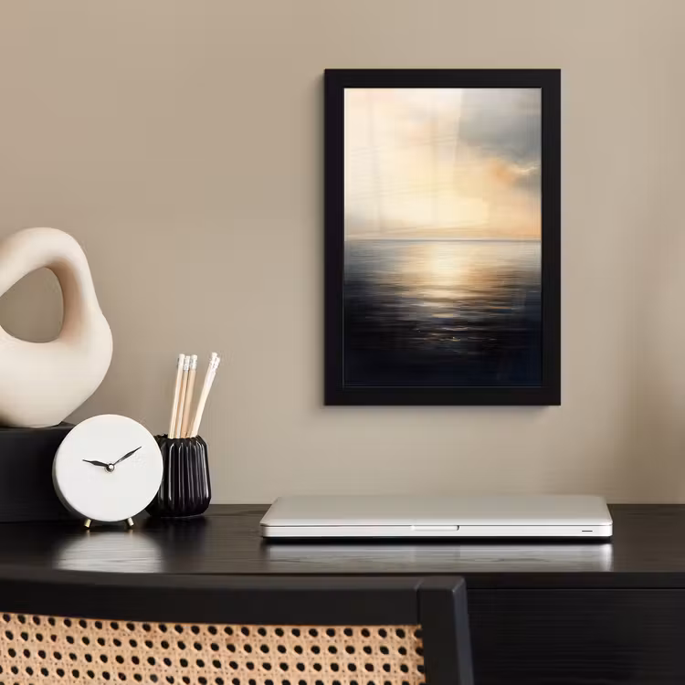 Poster met lijst - Zon - Horizon - Zee — 3