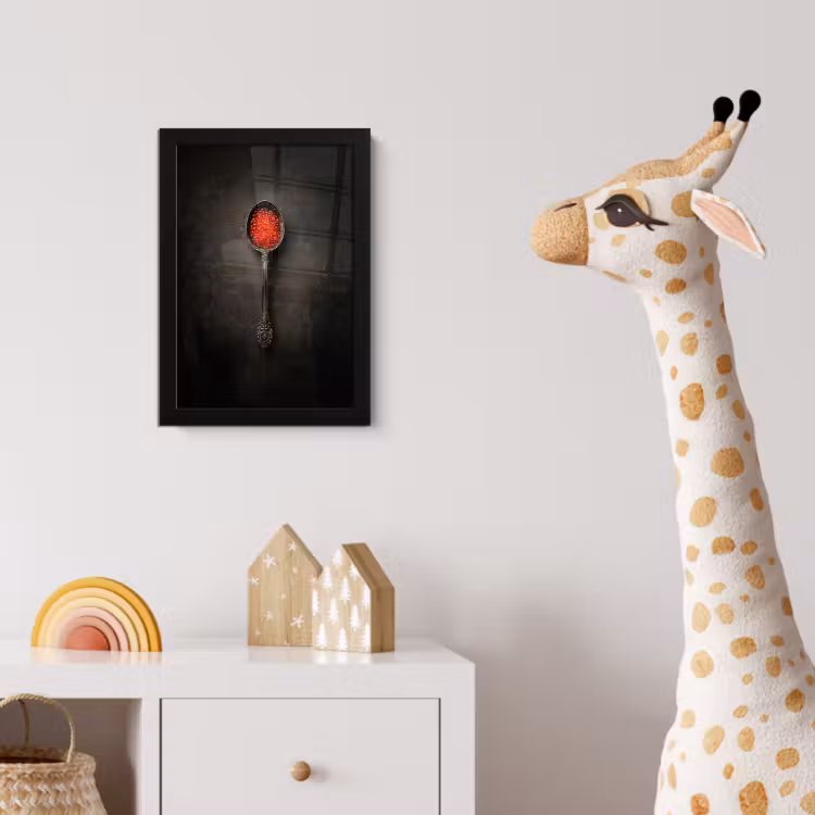 Poster met lijst - Zwart - Lepel - Caviar — 5