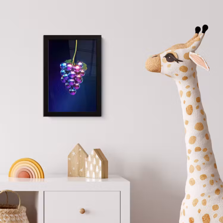 Poster met lijst - Paars - Disco - Feest - Druif — 5