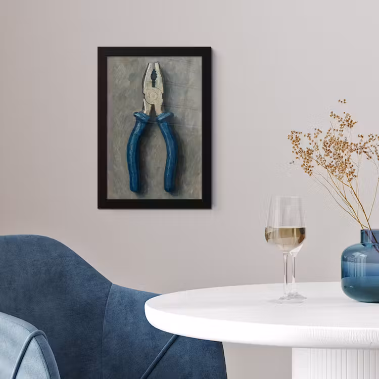 Poster met lijst - Tang - Schilderij - Textuur - Verf — 2