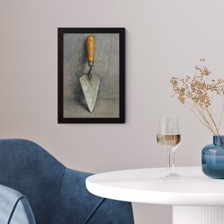 Poster met lijst - Troffel - Verf - Gereedschap — 2