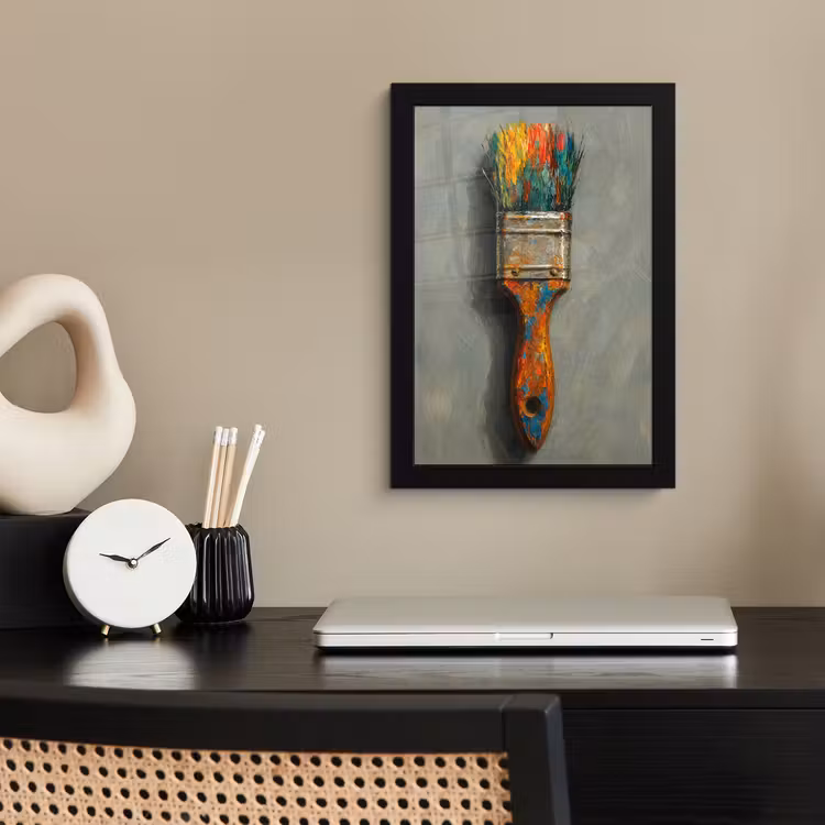 Poster met lijst - Verf - Kwast - Schilderij — 3