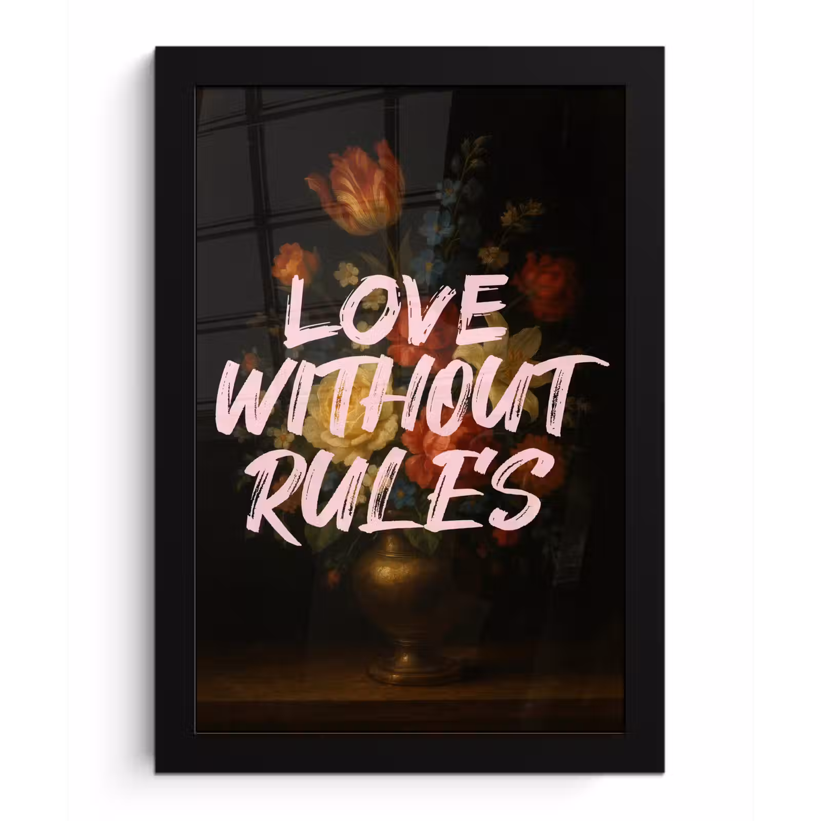 Poster met lijst - Liefde - Modern - Bloemen — 1