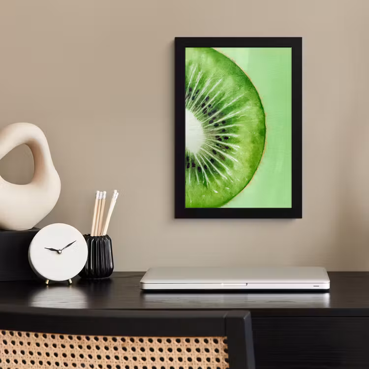 Poster met lijst - Kiwi - Groen - Fris — 3