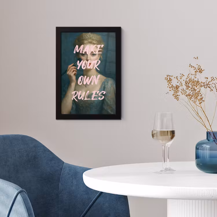 Poster met lijst - Klassiek - Sierlijk - Roze — 2