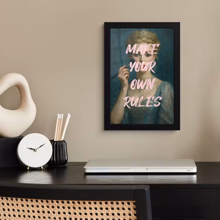 Poster met lijst - Klassiek - Sierlijk - Roze — 3