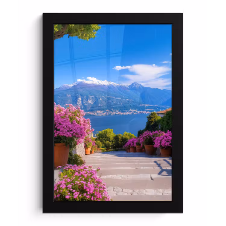 Poster met lijst - Lake Como - Italië - Landschap — 1