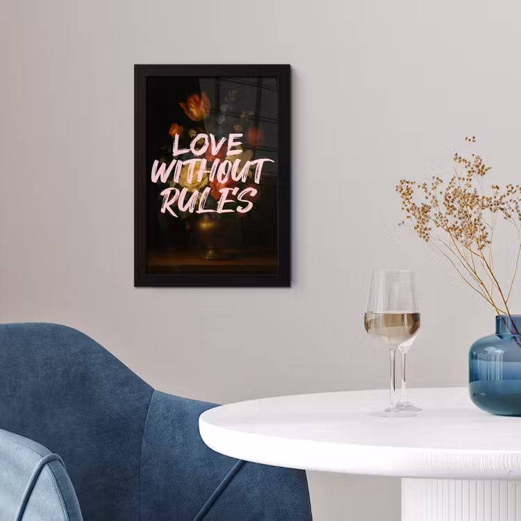 Poster met lijst - Liefde - Modern - Bloemen — 2