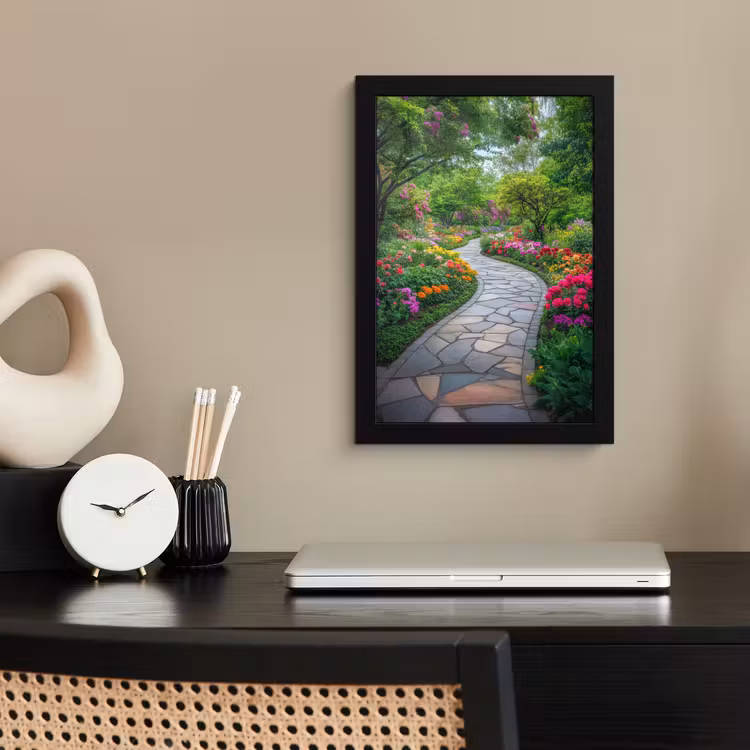 Poster met lijst - Park - Bloemen - Tuin — 3