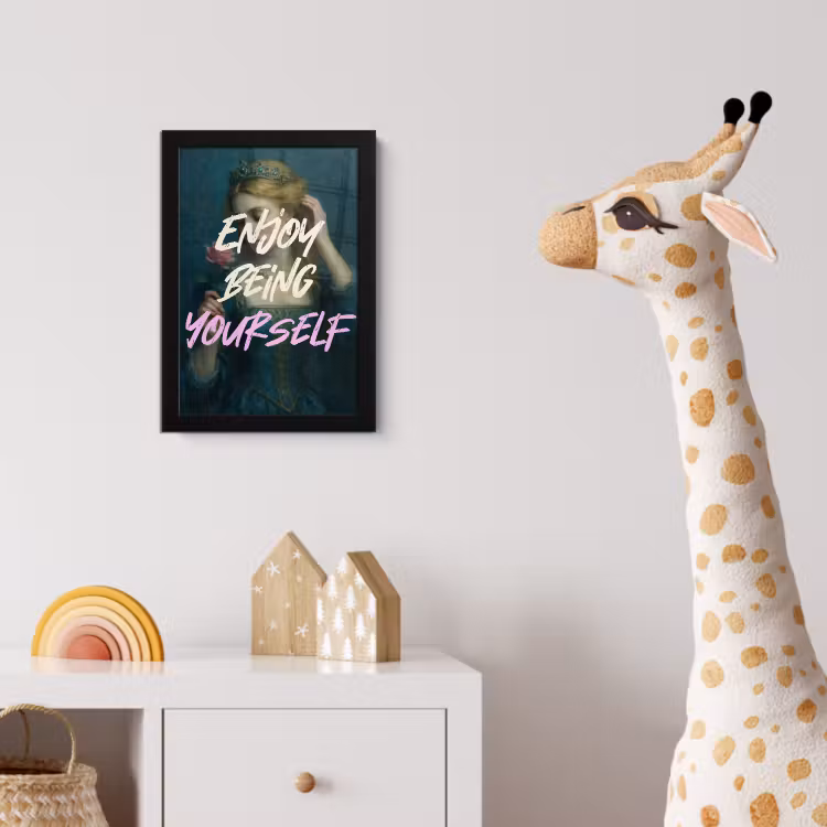 Poster met lijst - Vrouw - Roos - Quote — 5