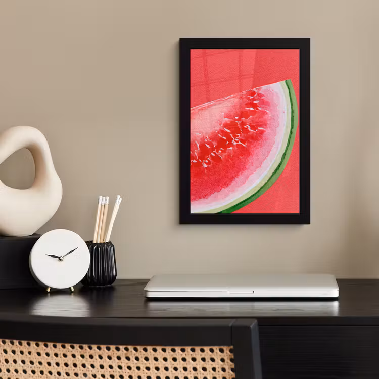 Poster met lijst - Watermeloen - Rood - Zomers — 3