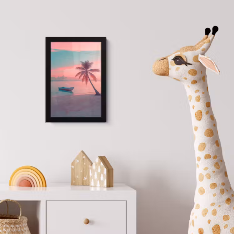 Poster met lijst - Zee - Boot - Zonsondergang — 5