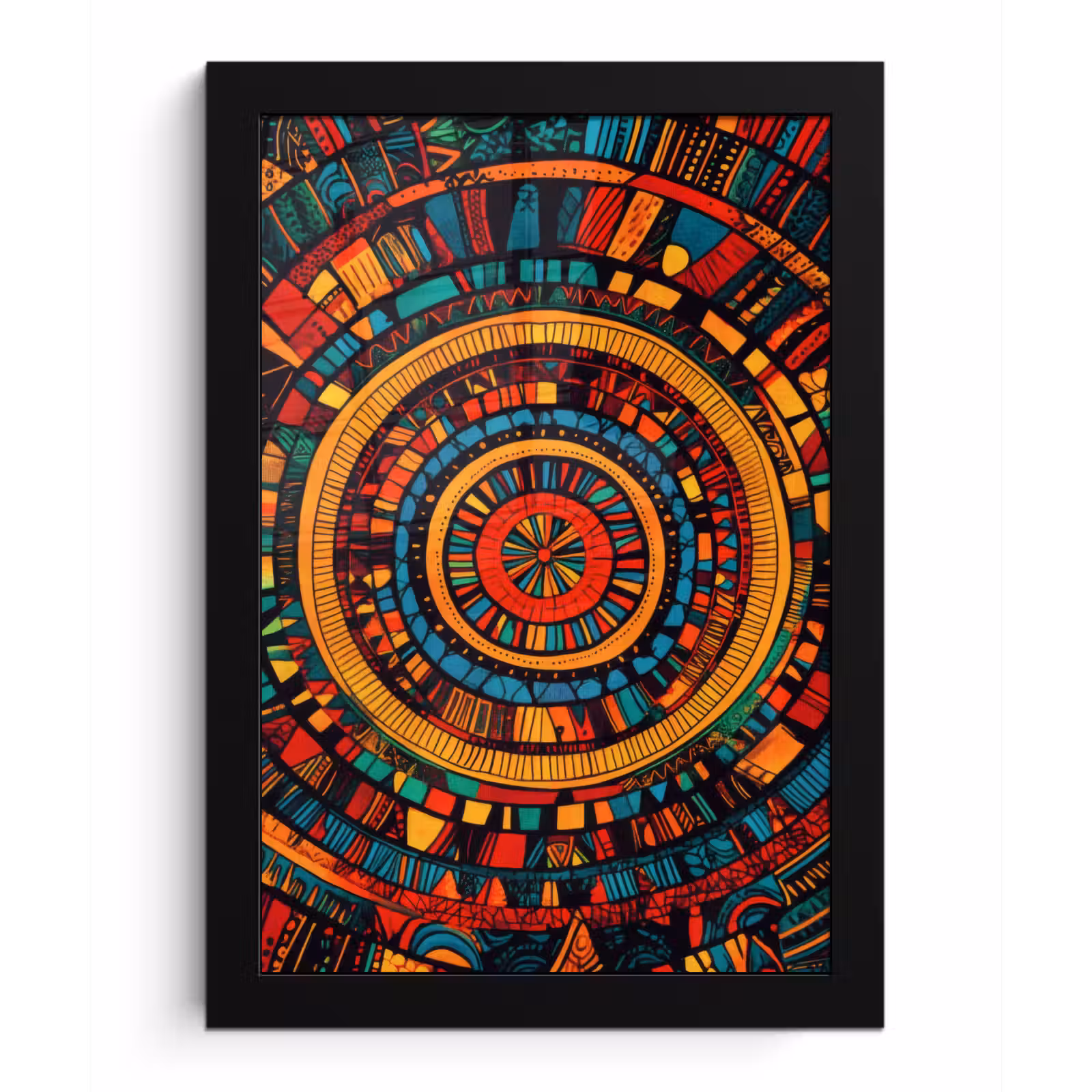 Poster met lijst - Mandala - Cirkels - Patronen — 1