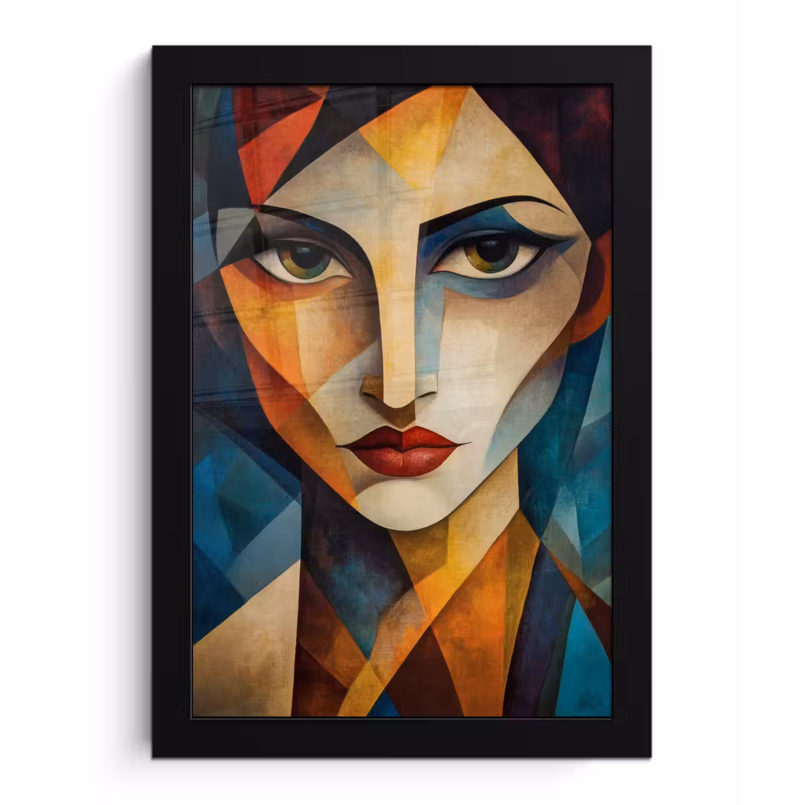 Poster met lijst - Portret - Abstract - Vormen — 1