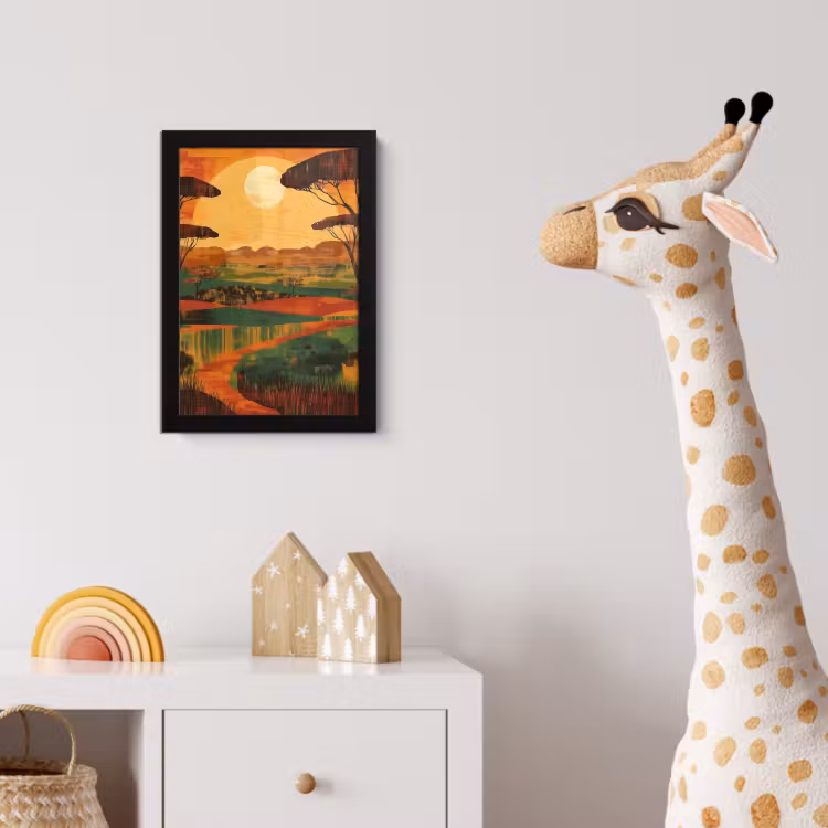 Poster met lijst - Landschap - Afrikaans - Zon — 5