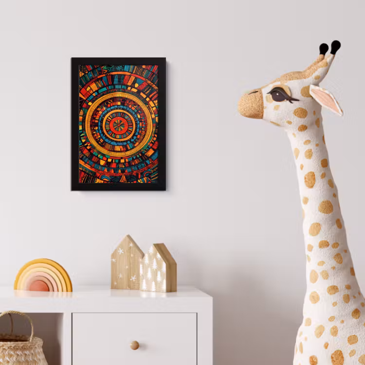 Poster met lijst - Mandala - Cirkels - Patronen — 5