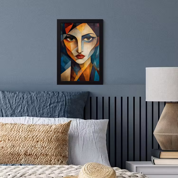 Poster met lijst - Portret - Abstract - Vormen — 4