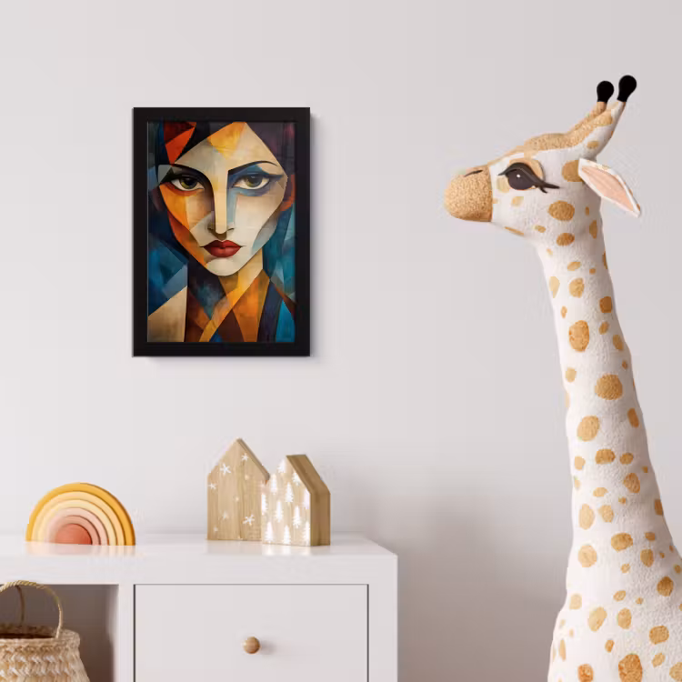 Poster met lijst - Portret - Abstract - Vormen — 5