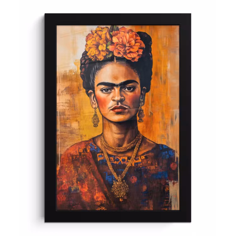 Poster met lijst - Portret - Sieraden - Schilderachtig — 1