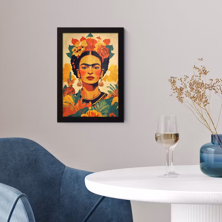 Poster met lijst - Vrouwelijk - Bloemen - Sieraden — 2