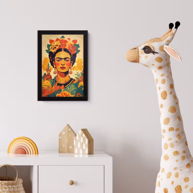 Poster met lijst - Vrouwelijk - Bloemen - Sieraden — 5