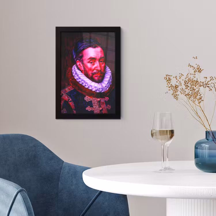 Poster met lijst - Willem van Oranje - Adriaen Thomasz - Oude meesters — 2