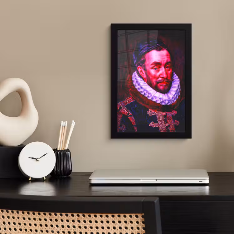 Poster met lijst - Willem van Oranje - Adriaen Thomasz - Oude meesters — 3