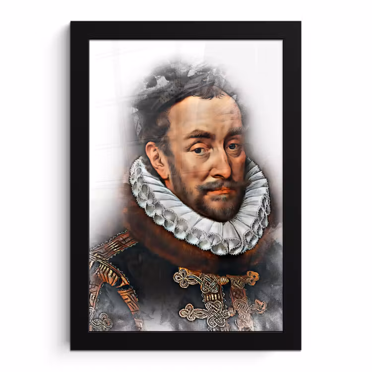 Poster met lijst - Willem van Oranje - Adriaen Thomasz - Rook — 1