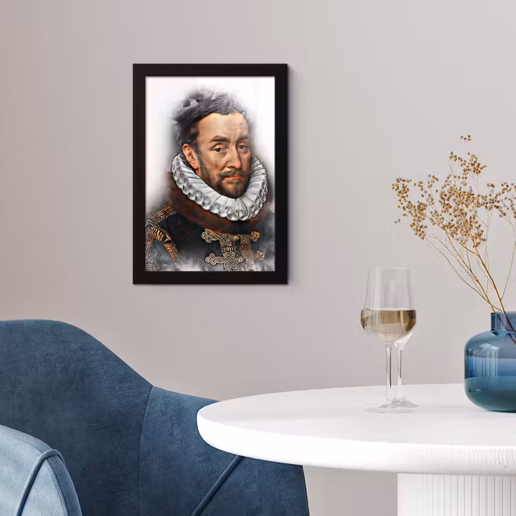 Poster met lijst - Willem van Oranje - Adriaen Thomasz - Rook — 2