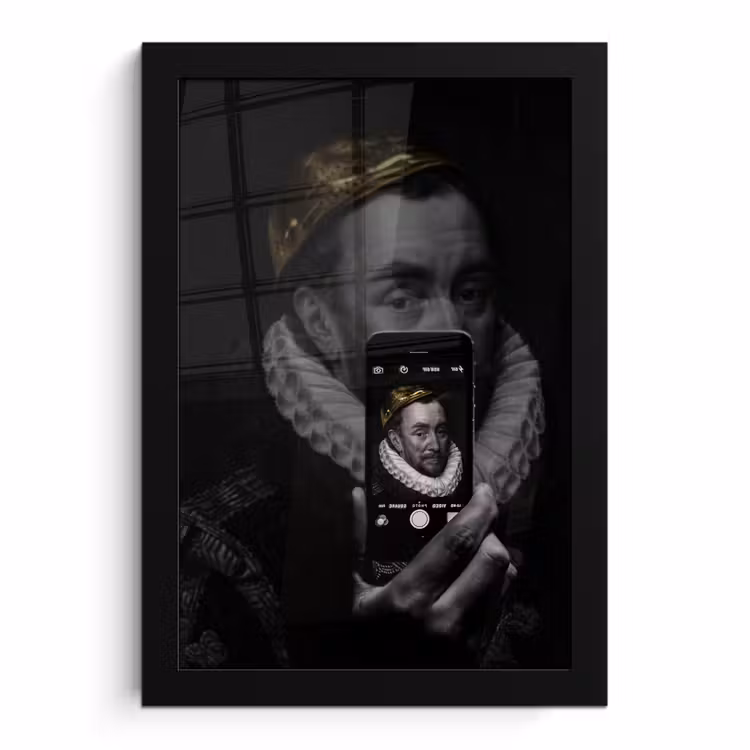 Poster met lijst - Willem van Oranje - Adriaen Thomasz - Smartphone — 1