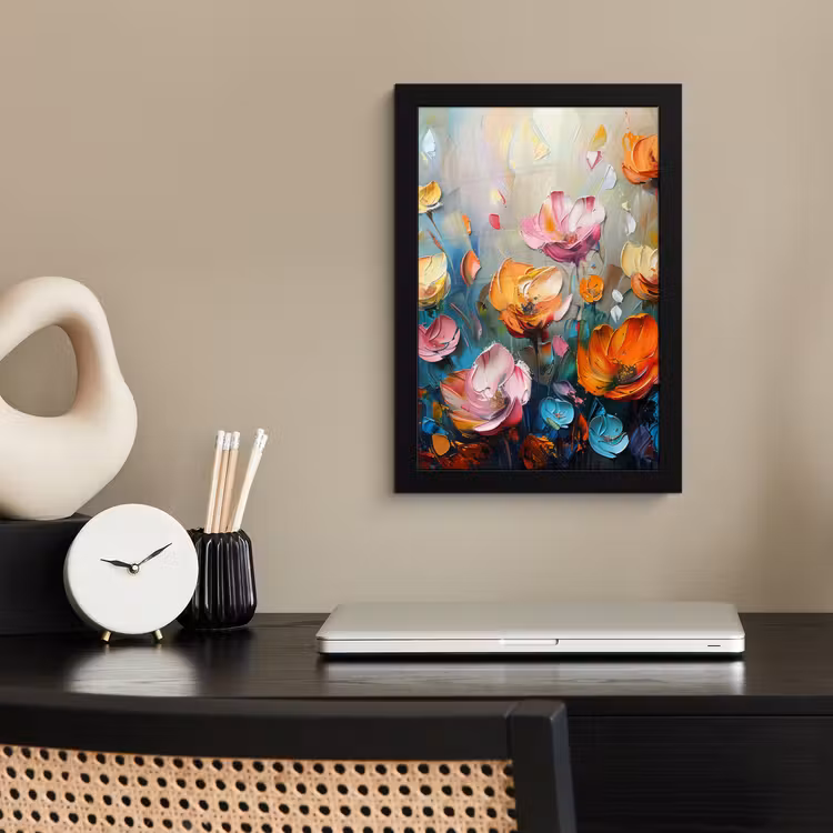 Poster met lijst - Klaprozen - Bloemen - Kunst - Botanisch — 3