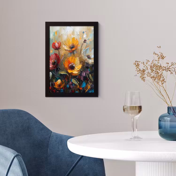 Poster met lijst - Watercolor - Bloemen - Kunst - Modern — 2