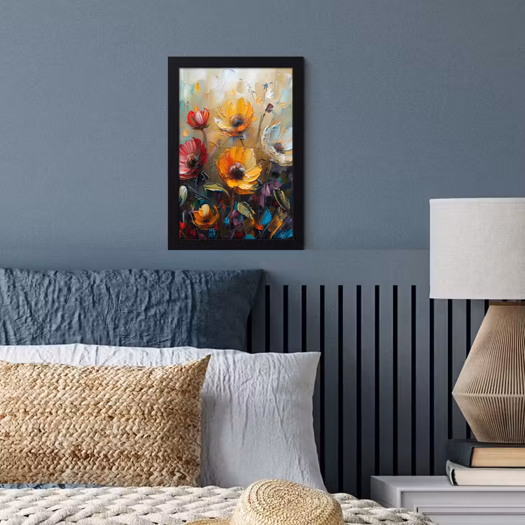 Poster met lijst - Watercolor - Bloemen - Kunst - Modern — 4