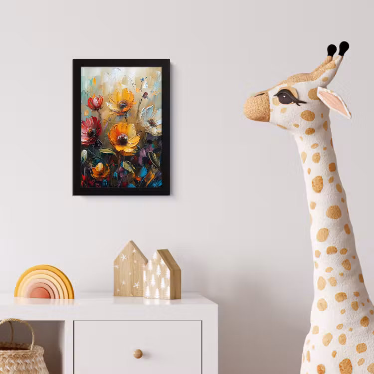 Poster met lijst - Watercolor - Bloemen - Kunst - Modern — 5