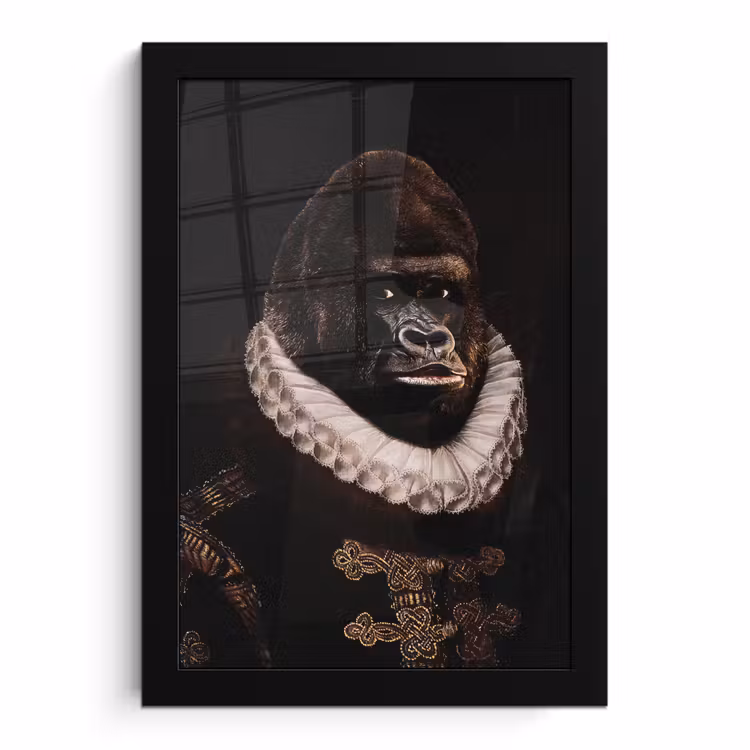 Poster met lijst - Willem van Oranje - Adriaen Thomasz - Aap — 1
