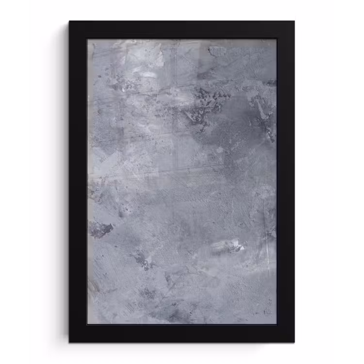 Poster met lijst - Leisteen - Beton - Retro - Structuren - Grijs - Rustiek — 1