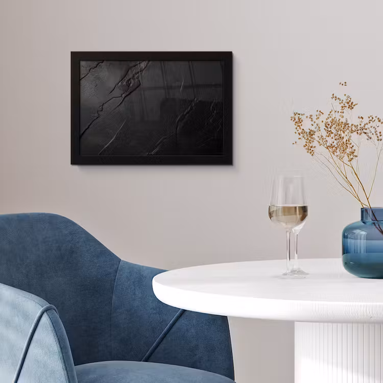 Poster met lijst - Zwart - Steen - Beton — 2